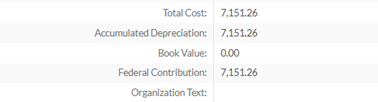 Asset Retired Tab