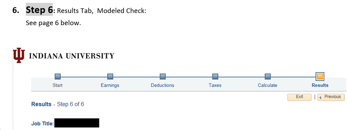 Step Six: Paycheck Modeler - Fringe Benefits.  Results.